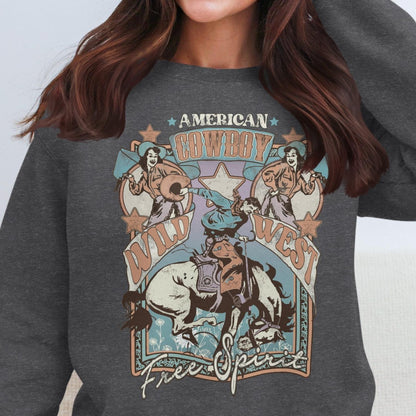 American Cowboy Wild West Free Spirit Sweatshirt - Almighty Goods