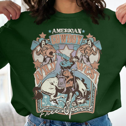 American Cowboy Wild West Free Spirit Sweatshirt - Almighty Goods
