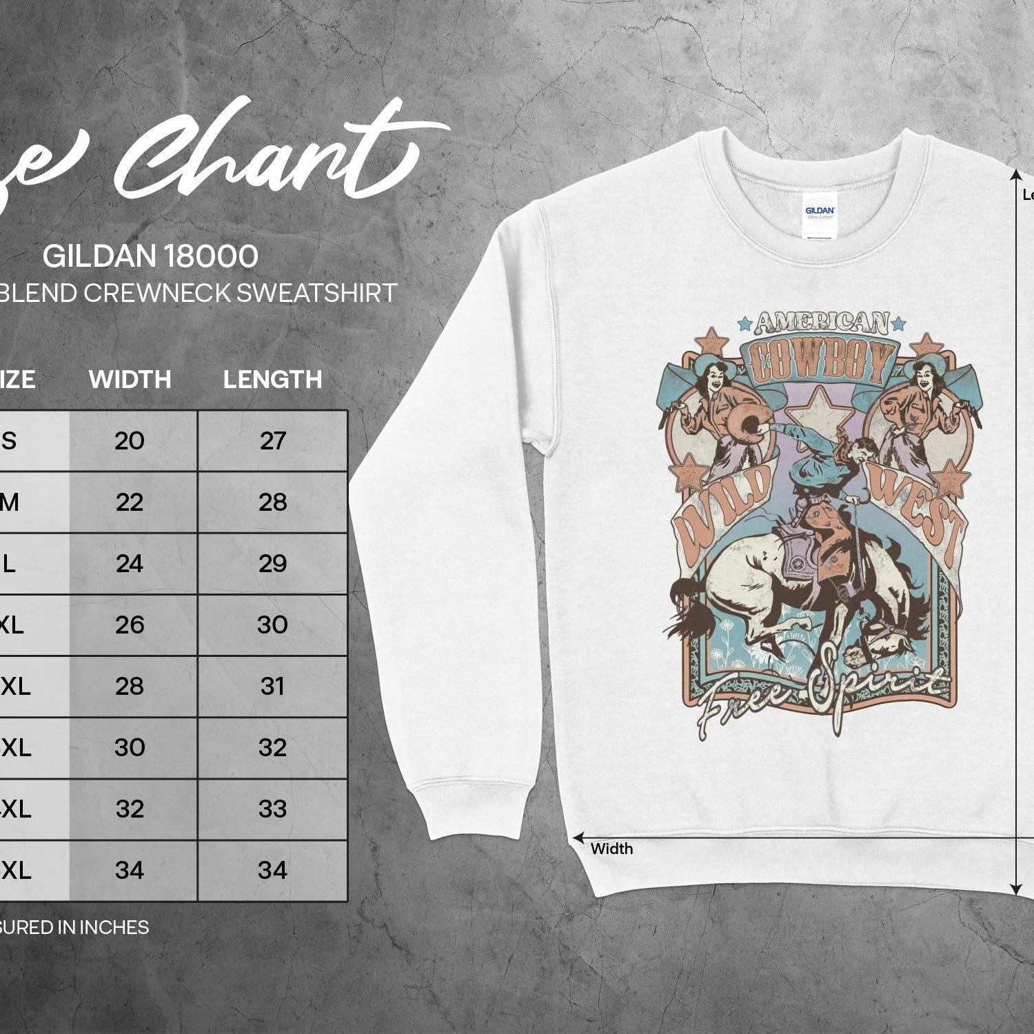 American Cowboy Wild West Free Spirit Sweatshirt - Almighty Goods
