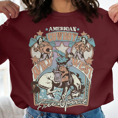 American Cowboy Wild West Free Spirit Sweatshirt - Almighty Goods