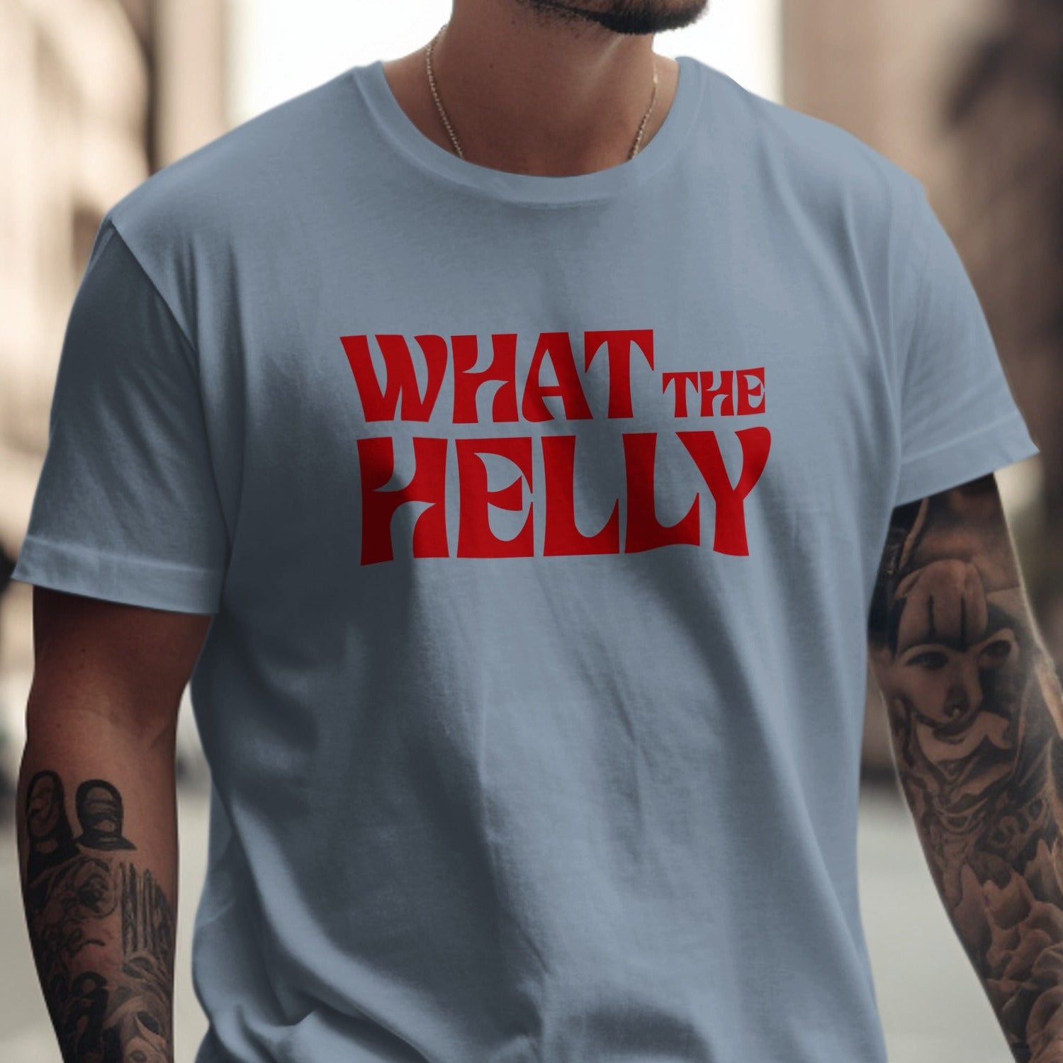 What the Helly Funny Phrase T-shirt product