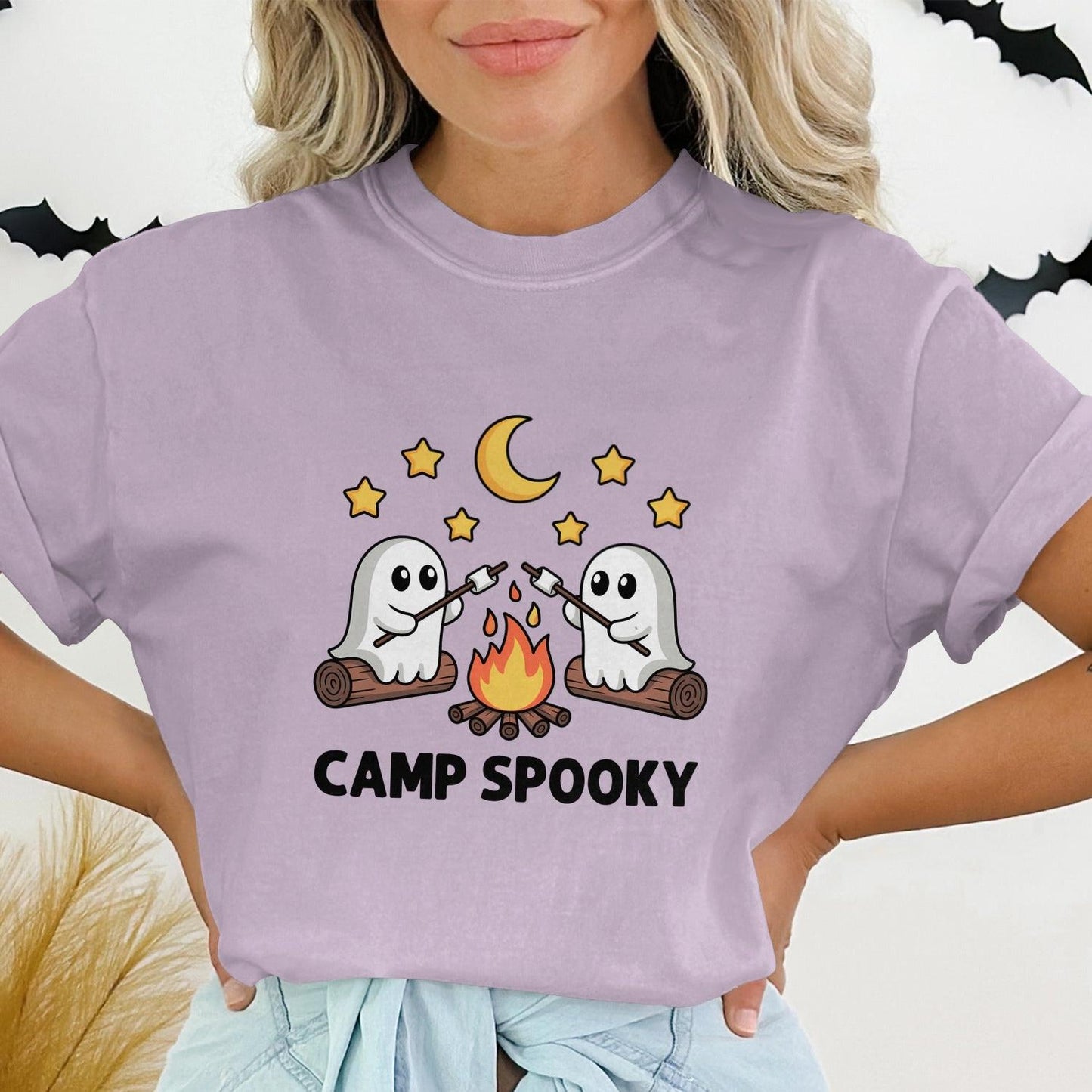 Camp Spooky Halloween Ghosts Graphic Tee product type