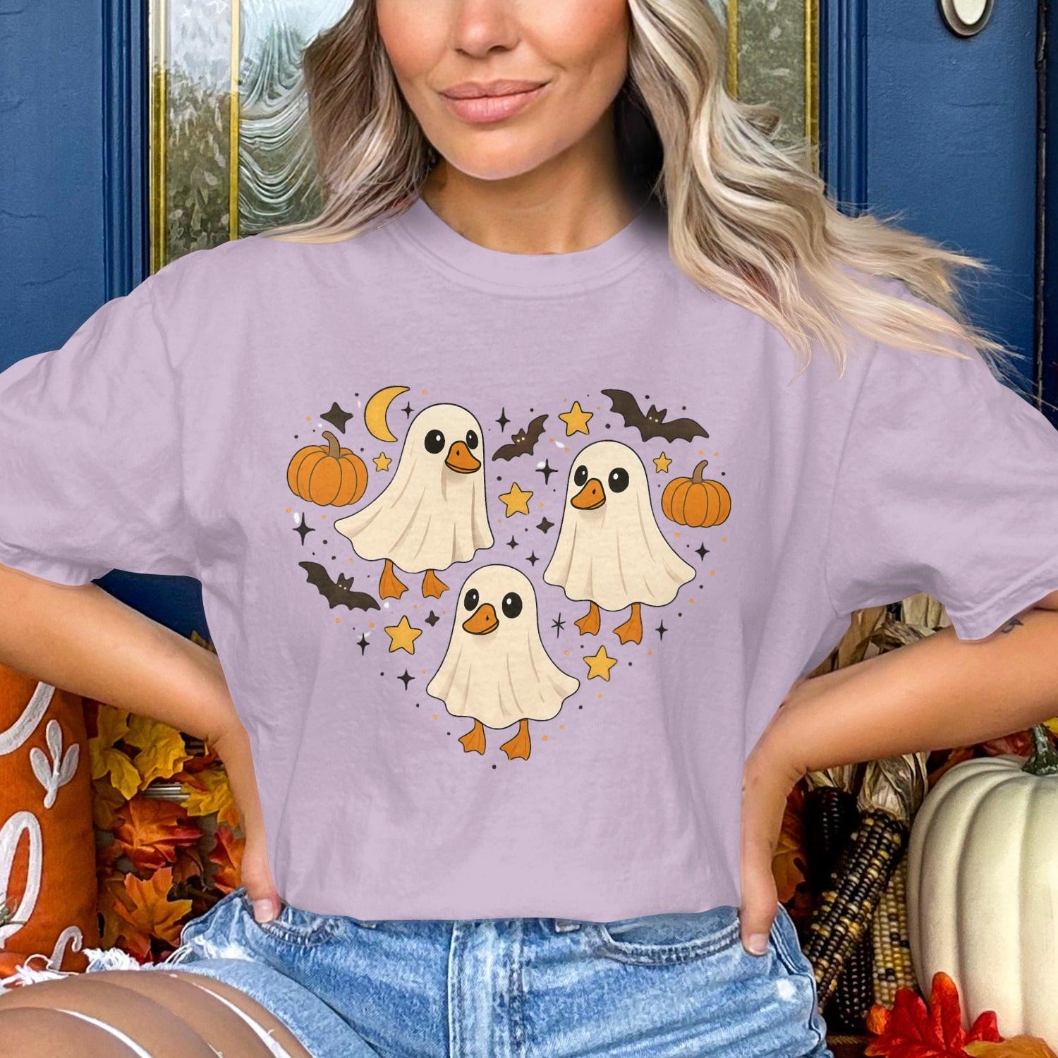 Cute Halloween Ghosts and Pumpkins T-shirt product