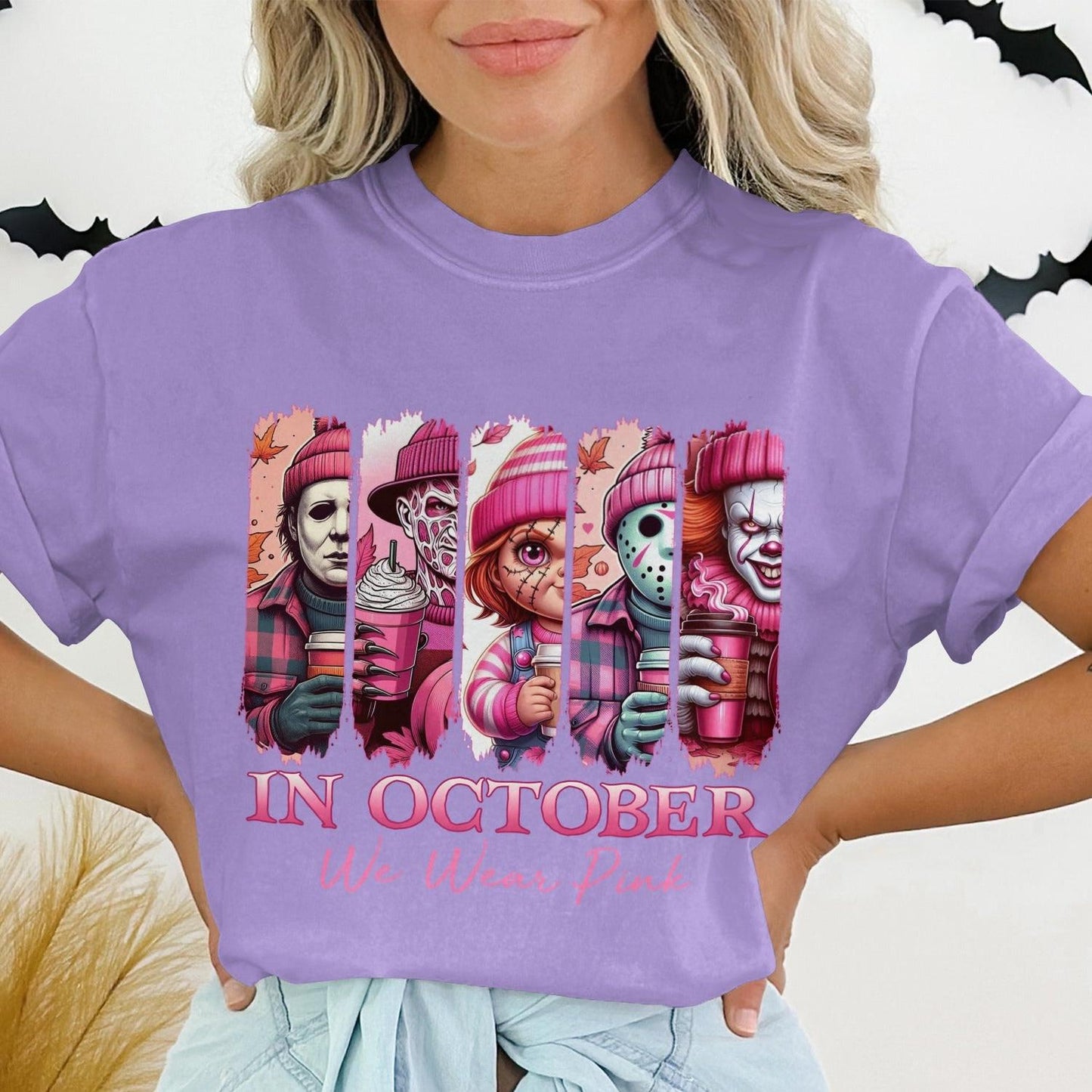 In October We Wear Pink Halloween T-shirt product type