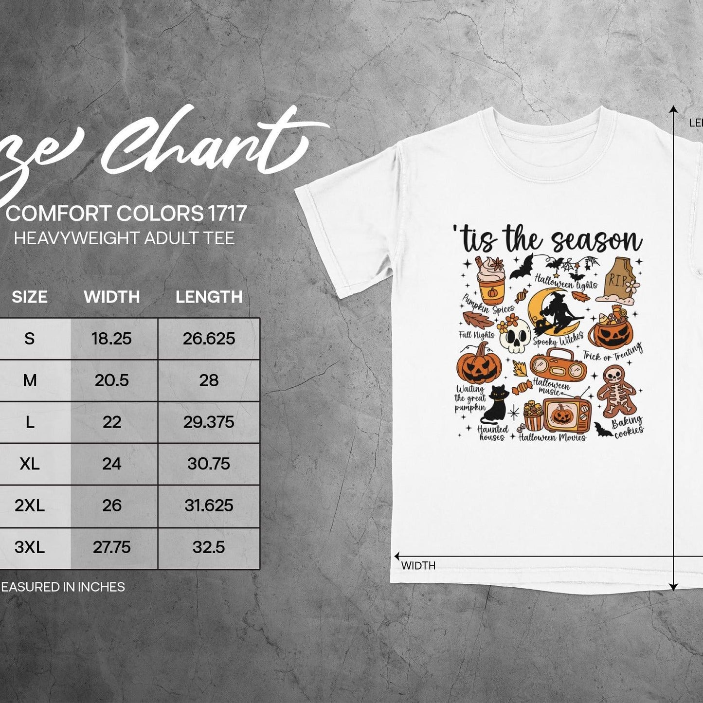 'tis the season Halloween themed adult tee product