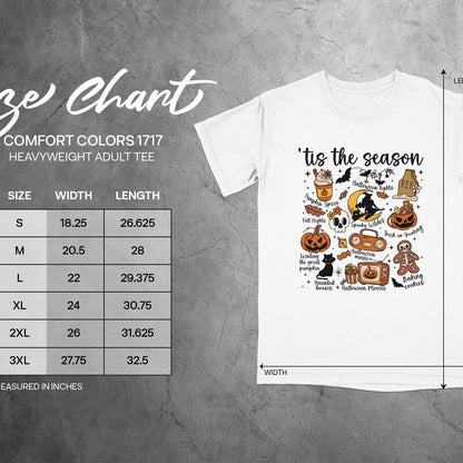 'tis the season Halloween themed adult tee product