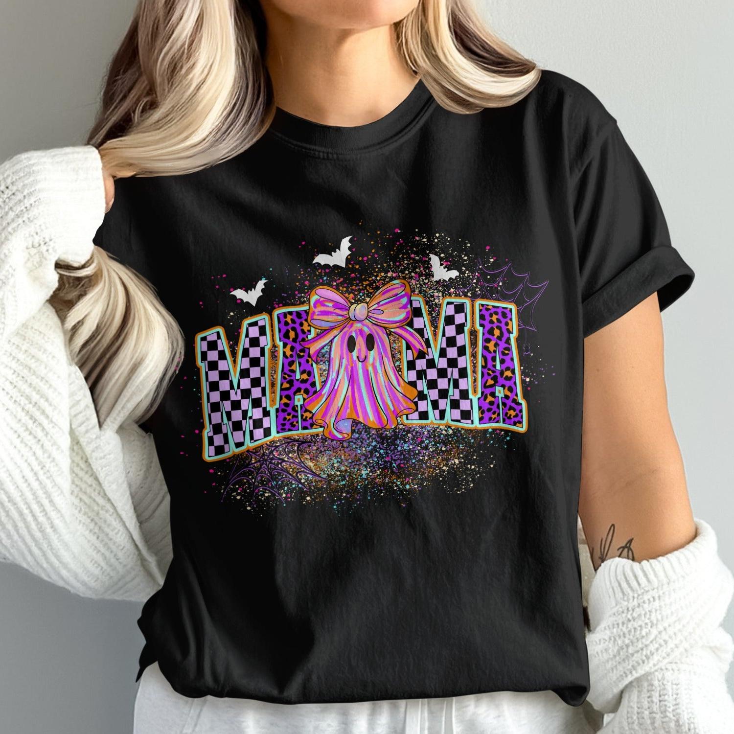 Mama Ghost with Checkered Letters Shirt product