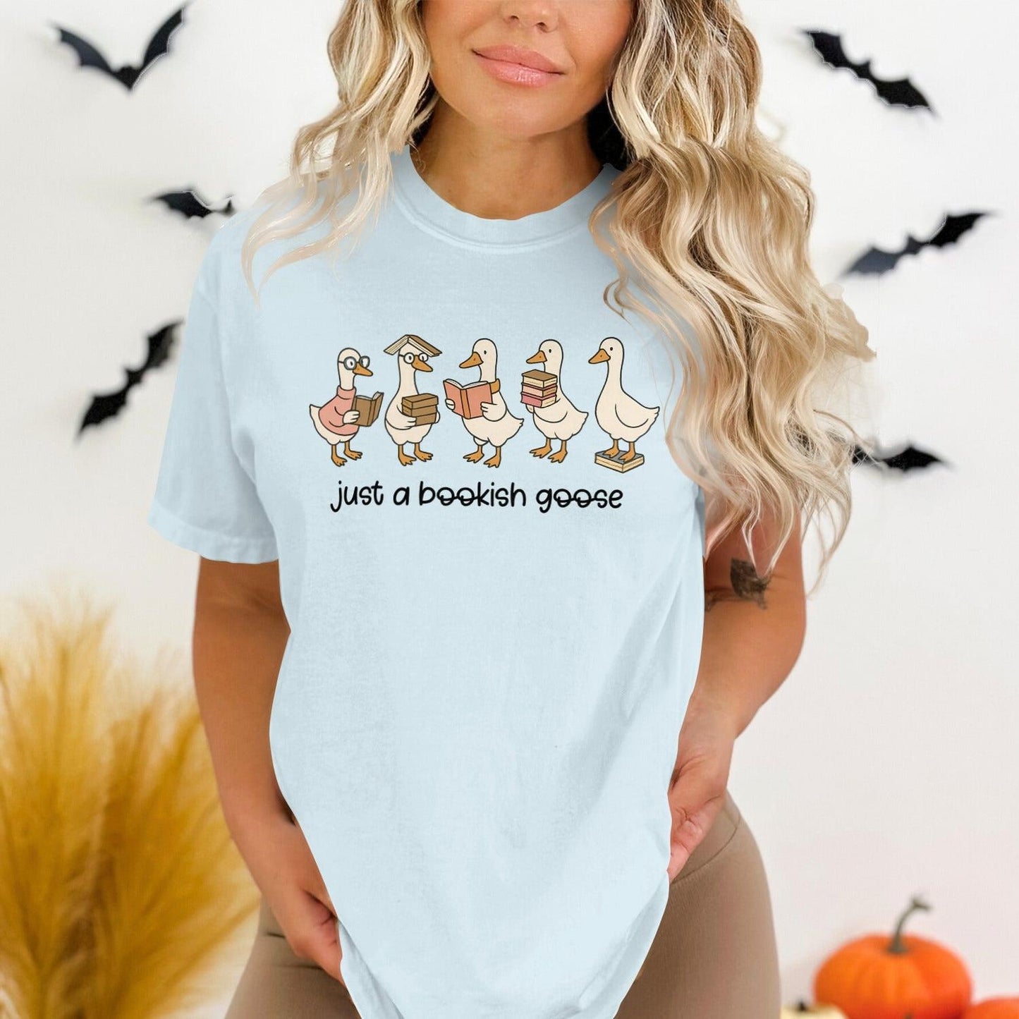 Just a Bookish Goose Cute and Funny Shirt product
