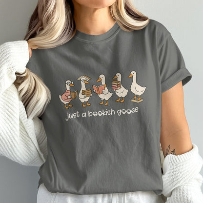 Just a Bookish Goose Graphic T-Shirt product