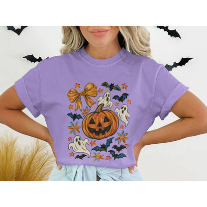 Halloween Themed Shirt with Jack O Lantern Ghosts product type