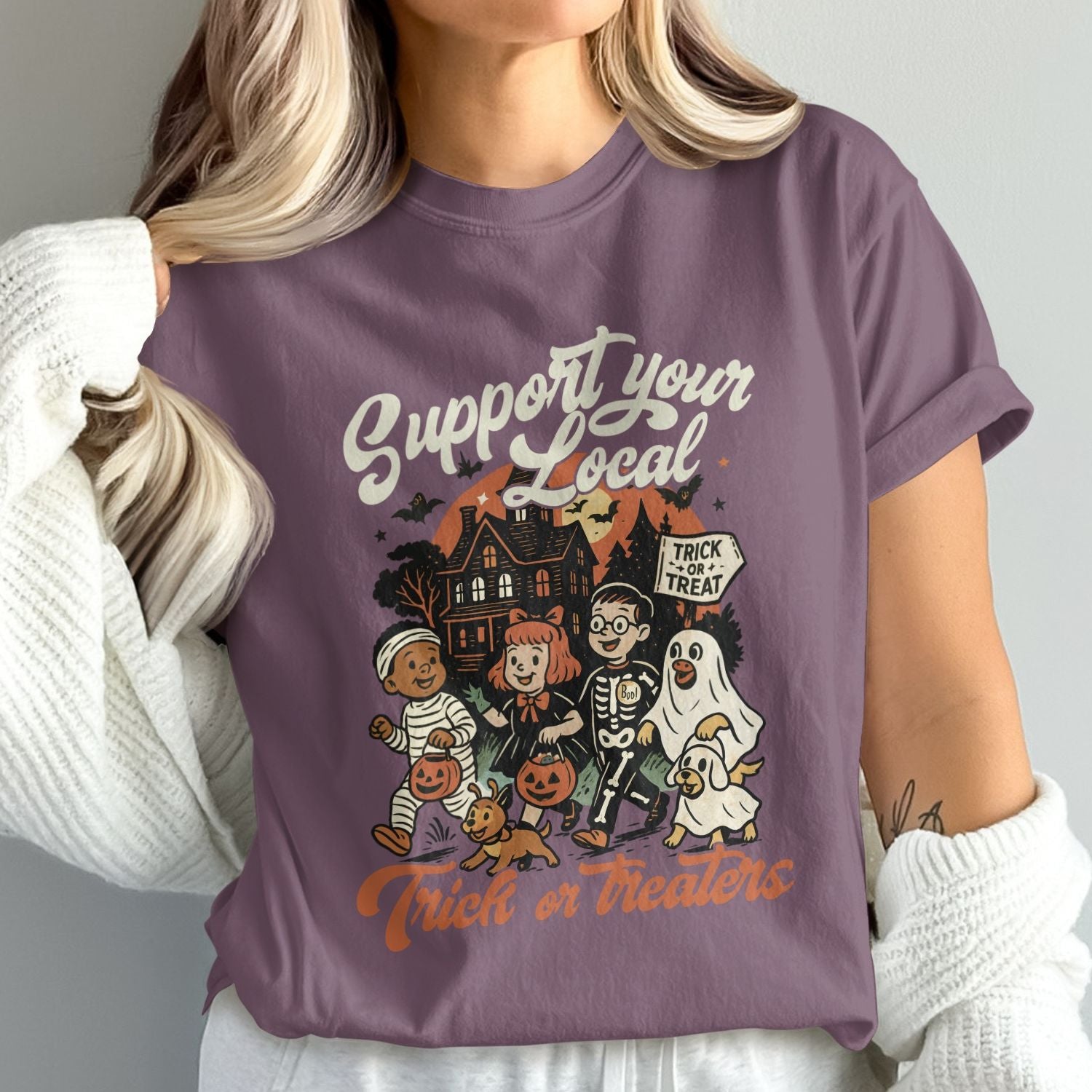 Support Your Local Trick or Treaters graphic product type