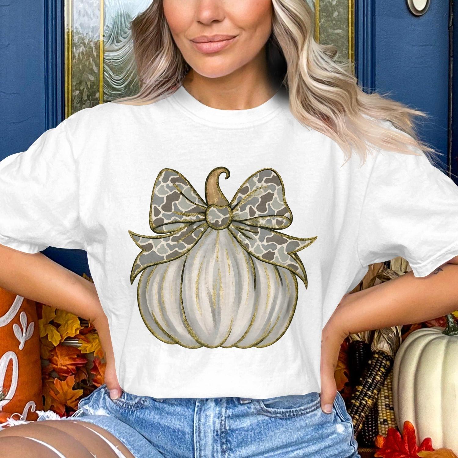 Festive Pumpkin Graphic Shirt Perfect Fall Product Type