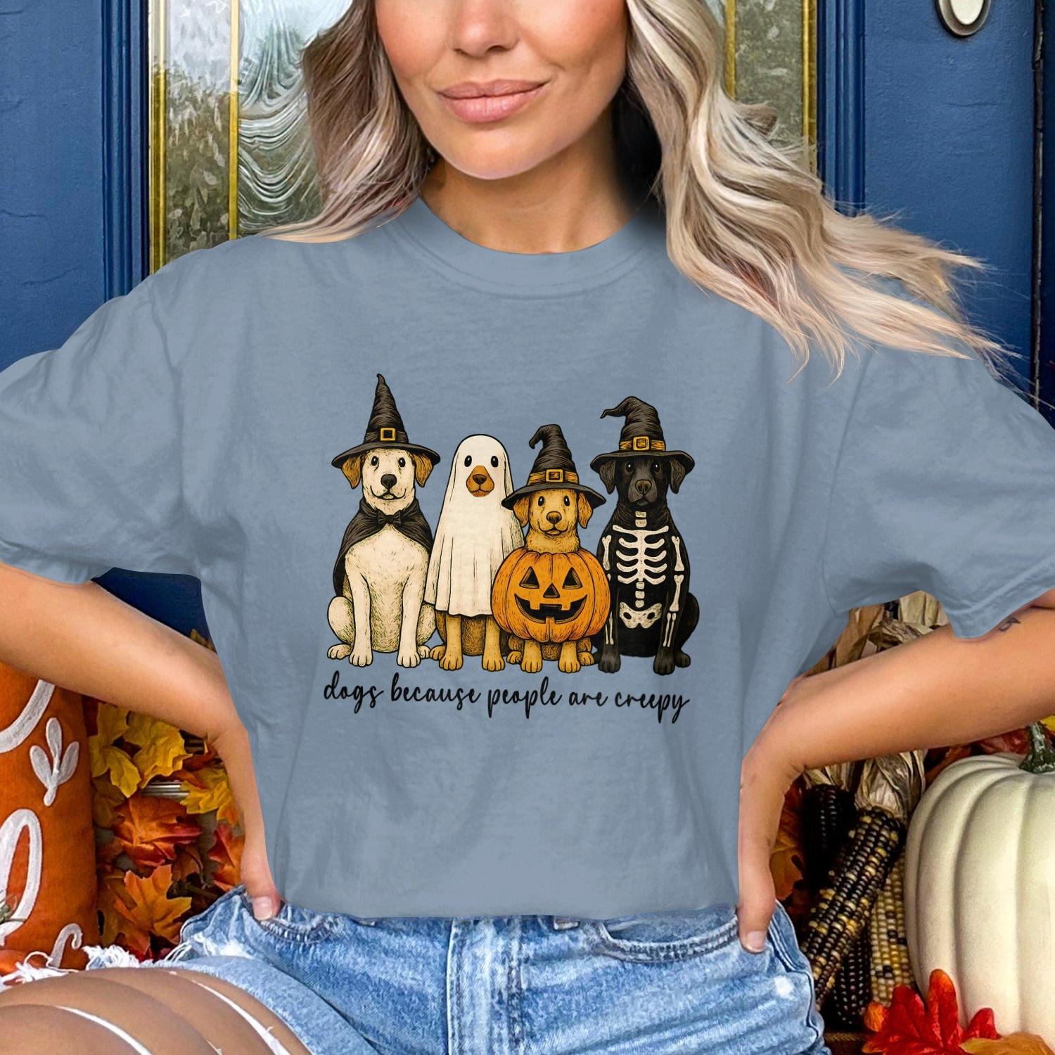 Spooky Dogs Halloween Theme Graphic T-shirt product