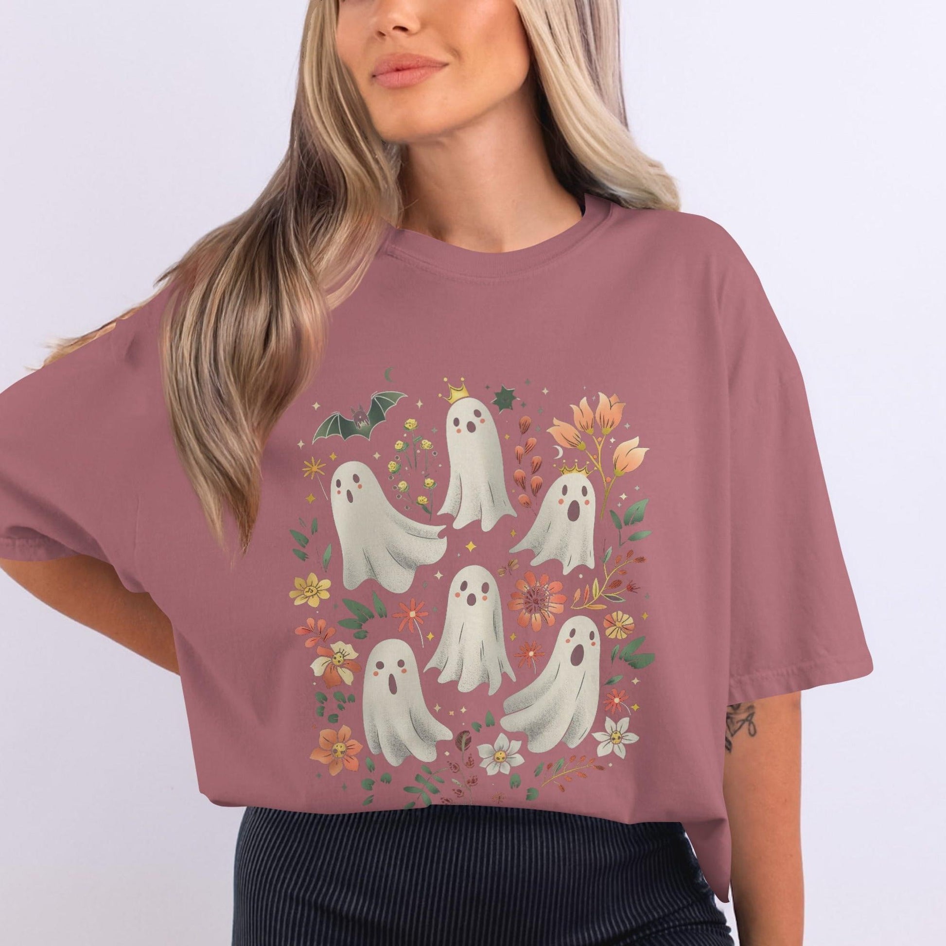 Cute Halloween Ghosts Graphic Design T-shirt product