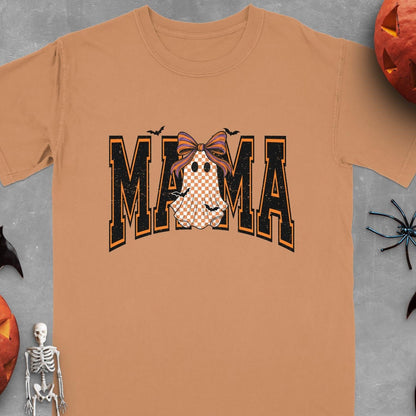 Halloween Ghost Mama Letter Print T-Shirt product type
