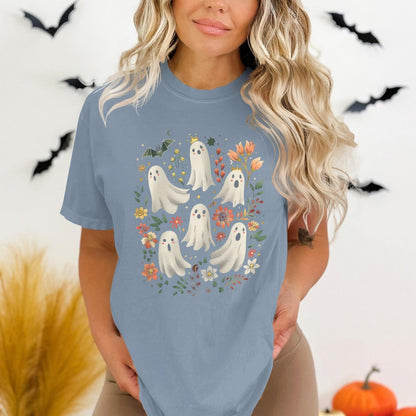 Ghost Themed Halloween Graphic Tee shirt product type