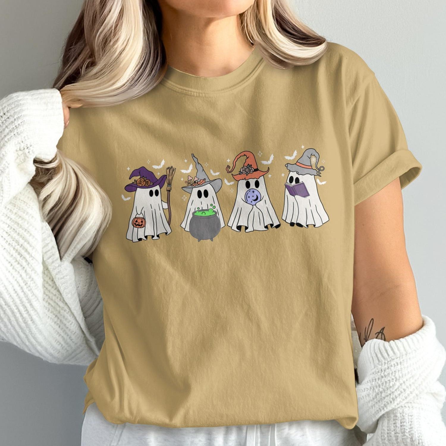 Cute Halloween Ghosts Graphic Shirt product type