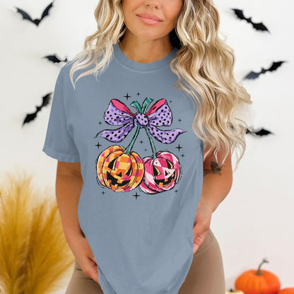 Cute Halloween Pumpkins with Bow Graphic Shirt product