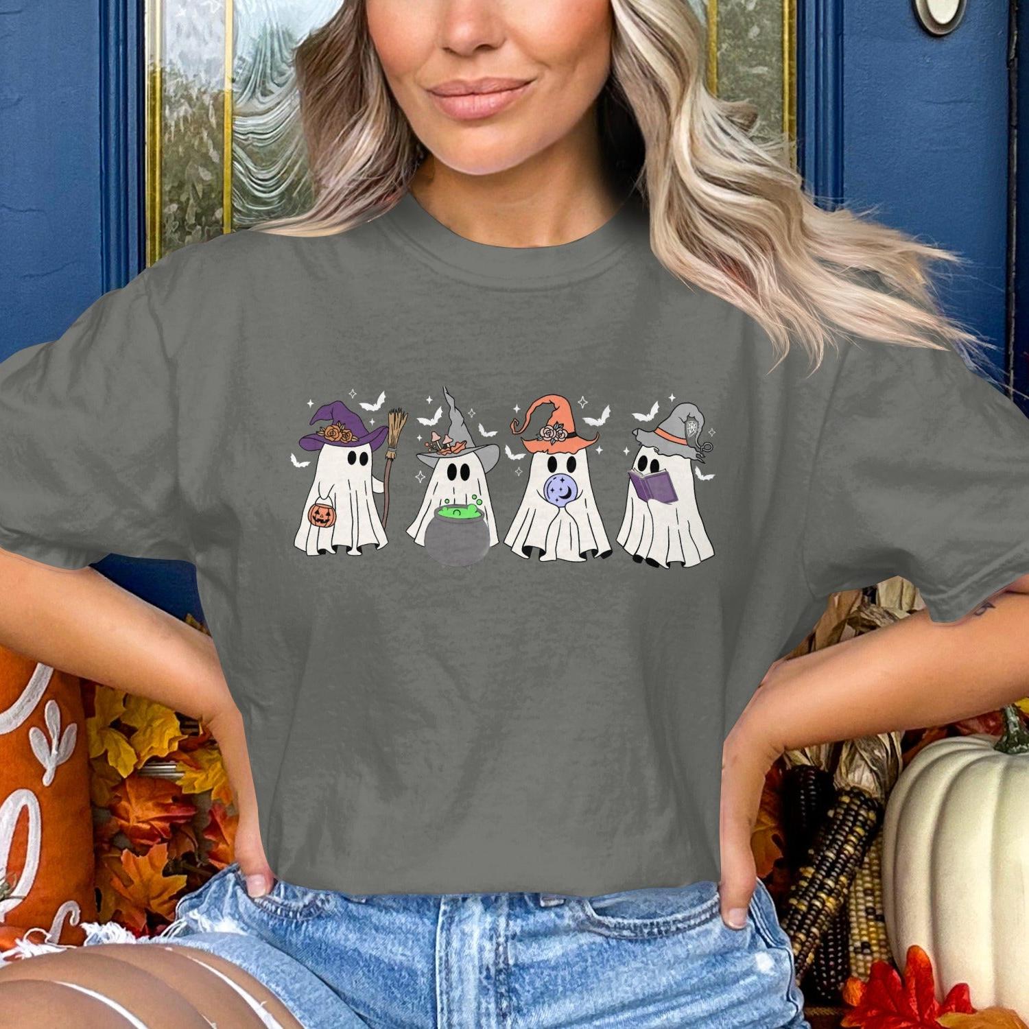 Halloween Ghosts Pattern Graphic Tee product type