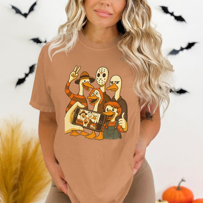Funny Halloween Ducks in Costumes Graphic T-Shirt product