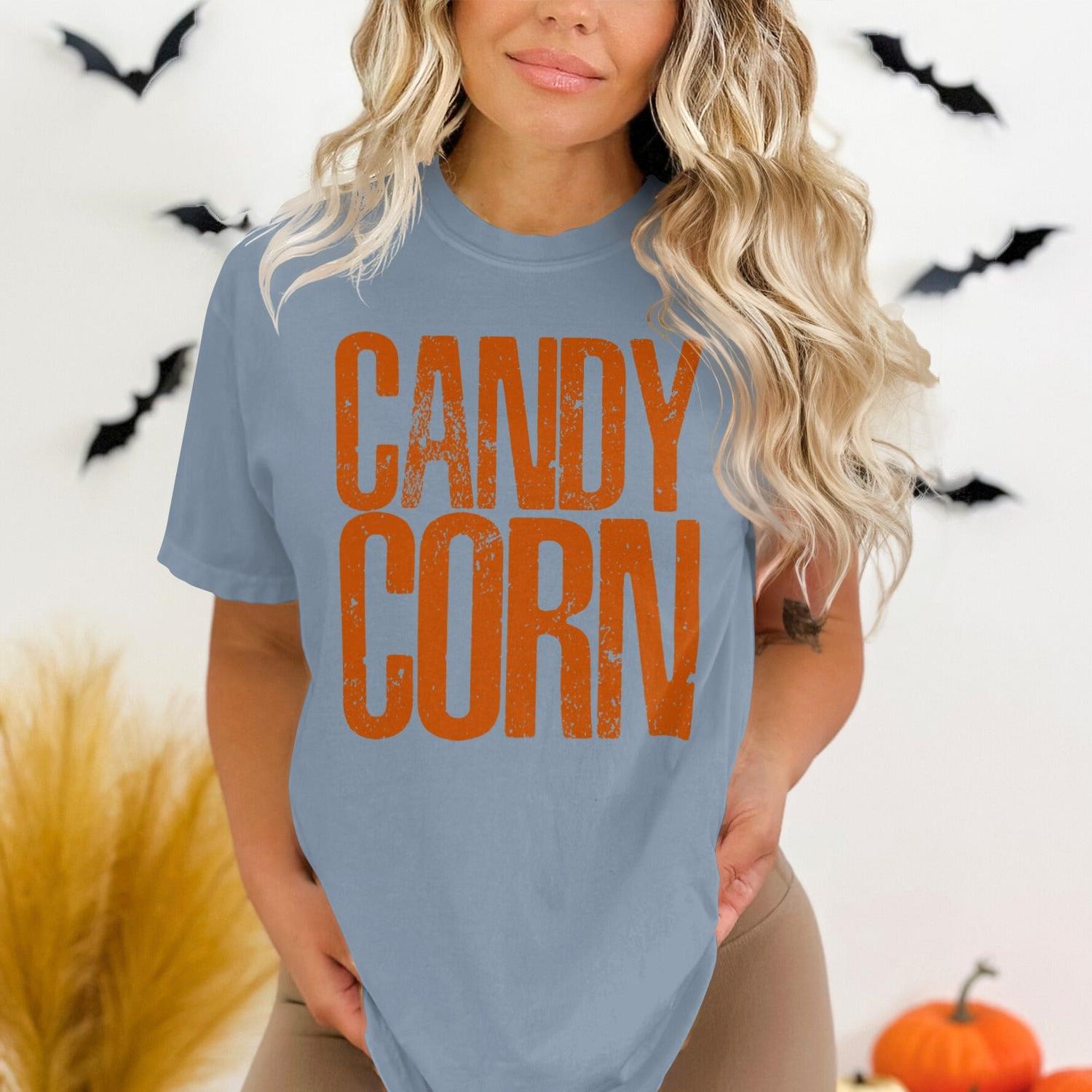 Candy Corn Halloween Themed Graphic T-shirt product