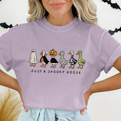 Just a Spooky Goose Halloween Themed Shirt product type