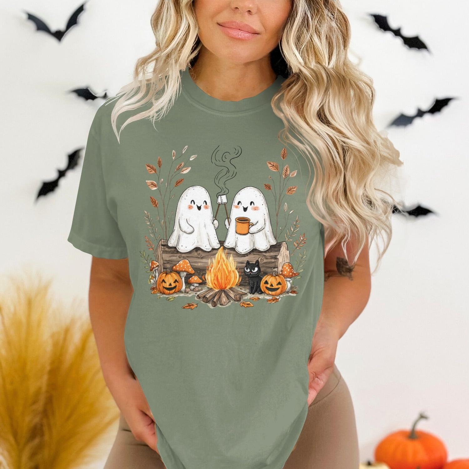 Spooky Halloween Ghosts by Campfire Graphic T-shirt product type