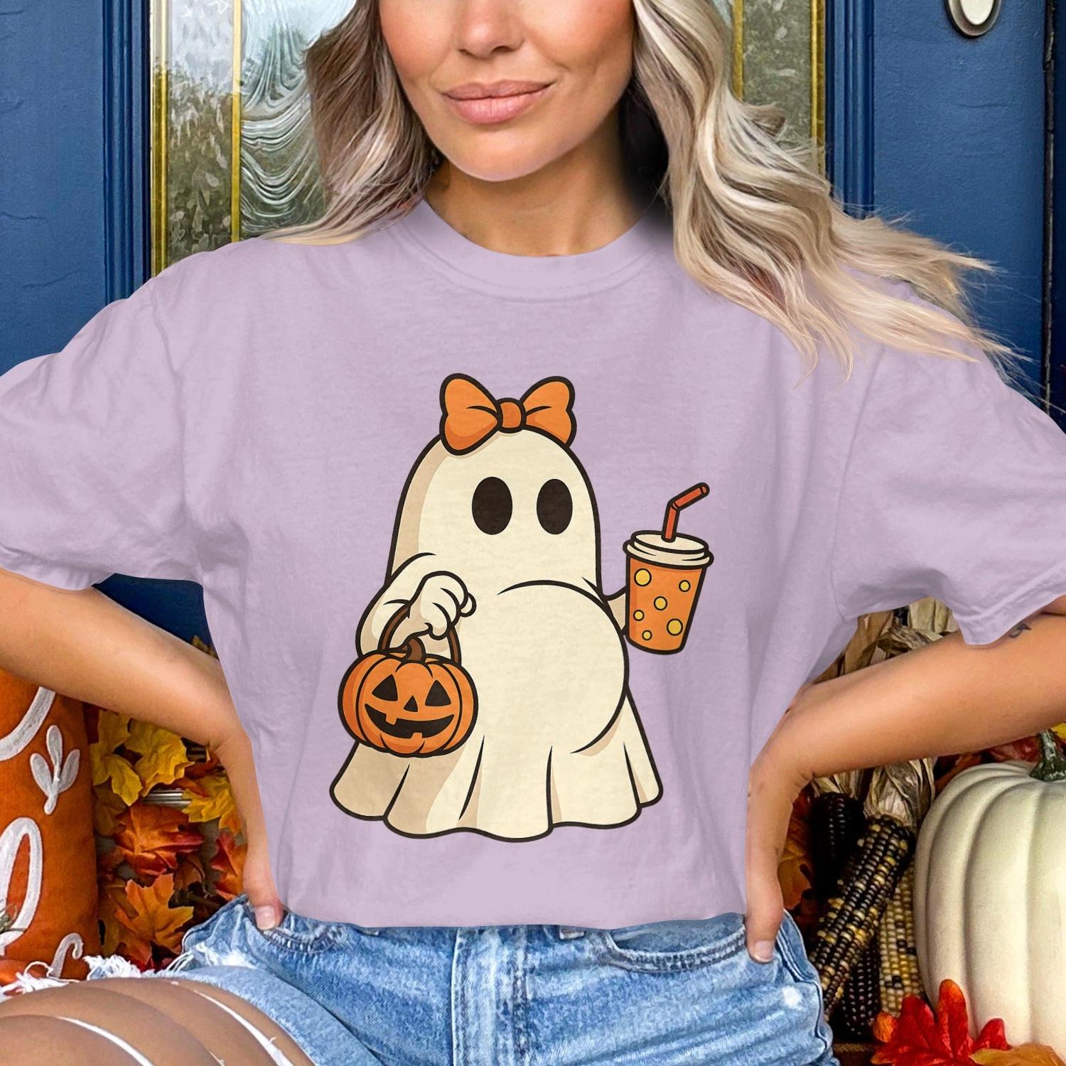 Cute Halloween Ghost Trick or Treat Graphic Tee product