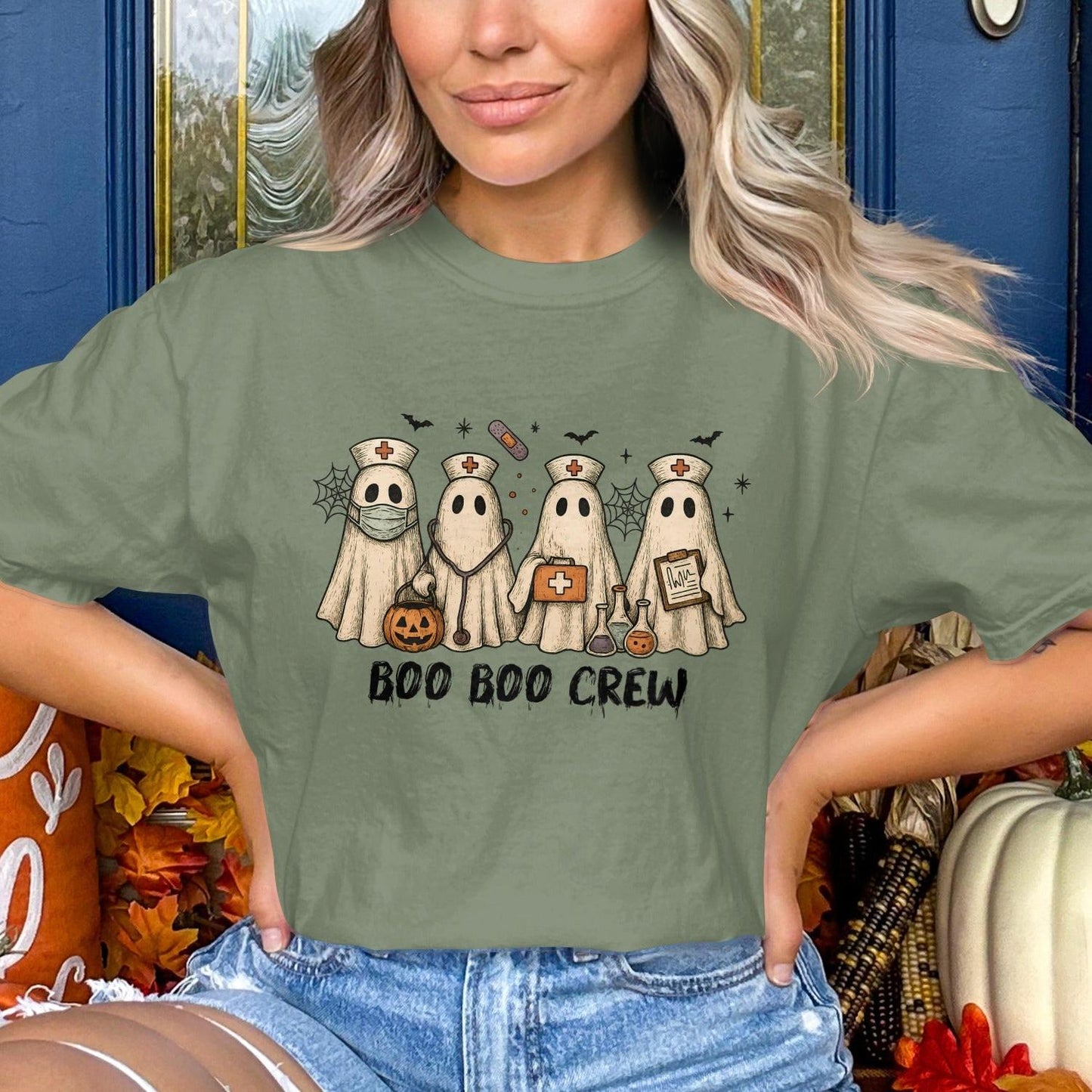 Boo Boo Crew Halloween Ghost Themed Shirt product