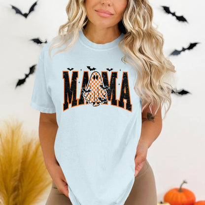 Halloween Themed Mama Graphic T-Shirt Casual Product