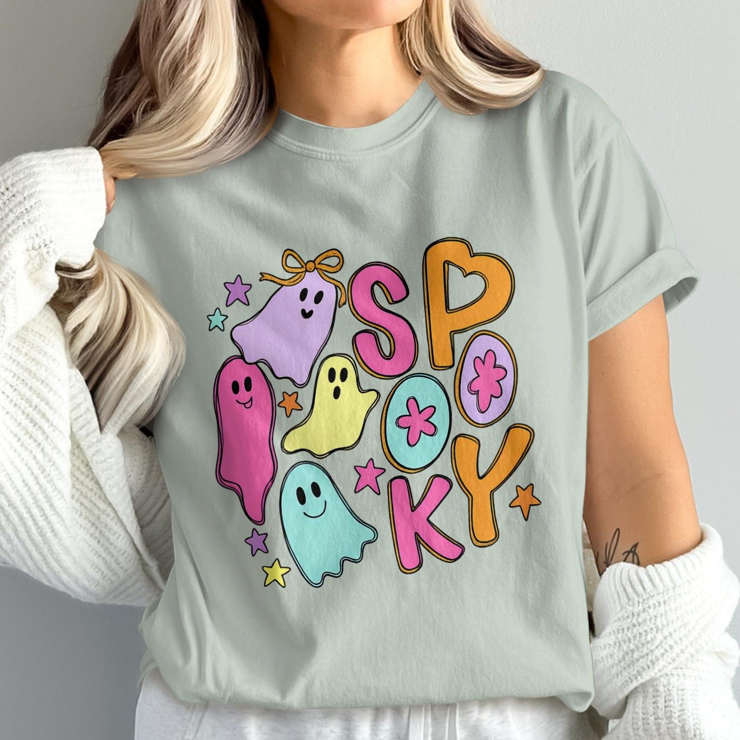 Spooky Ghosts and Stars Graphic Tee product type