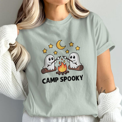 Camp Spooky T-Shirt with Cute Ghosts Camping Product Type