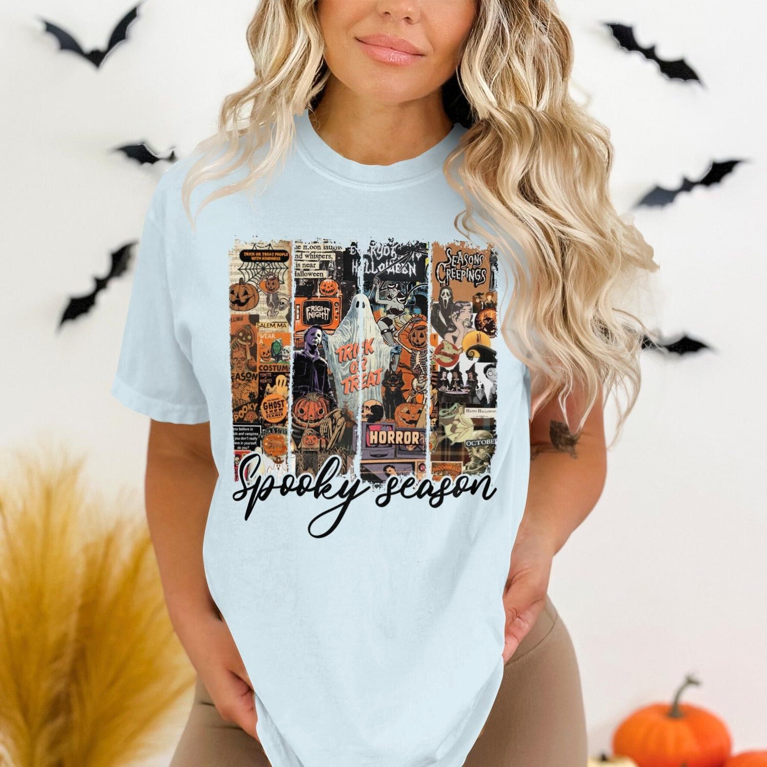 Spooky Season Halloween Collage Graphic T-Shirt product type