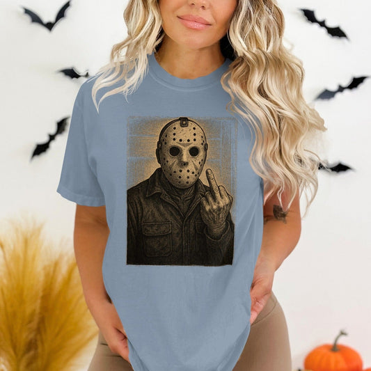 Halloween Horror Mask Graphic Tee Clothing product