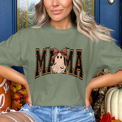 Halloween Themed Mama Shirt Festive Fall Shirt product type