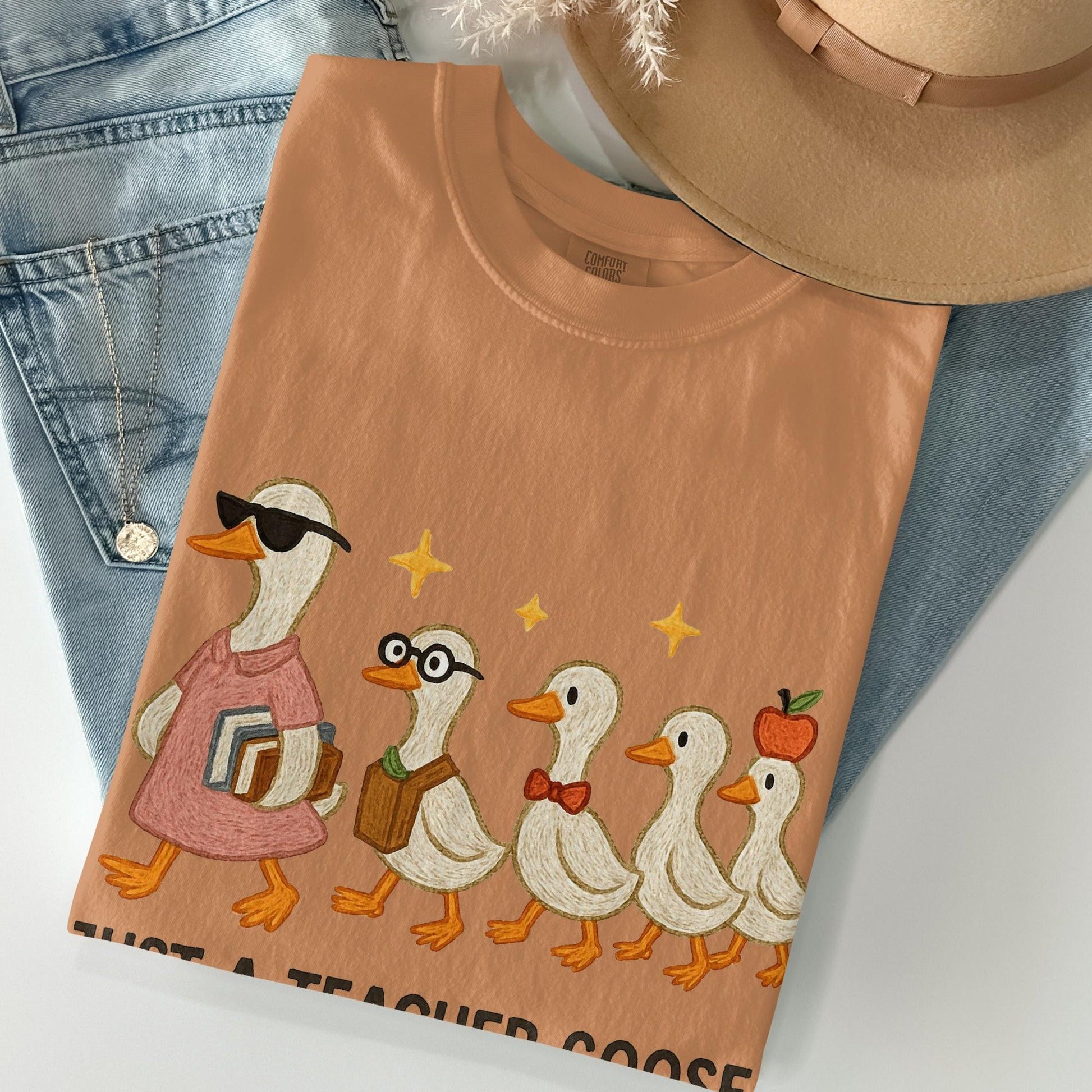 Stylish Just A Teacher Goose Graphic Tee product