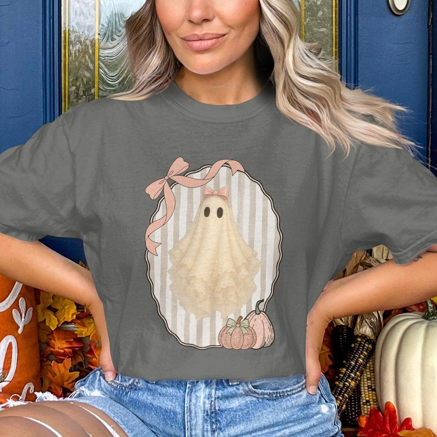 Cute Halloween Ghost T-Shirt for Festive Outfit product