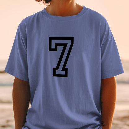 Number 7 Graphic Printed Comfortable T-Shirt product type