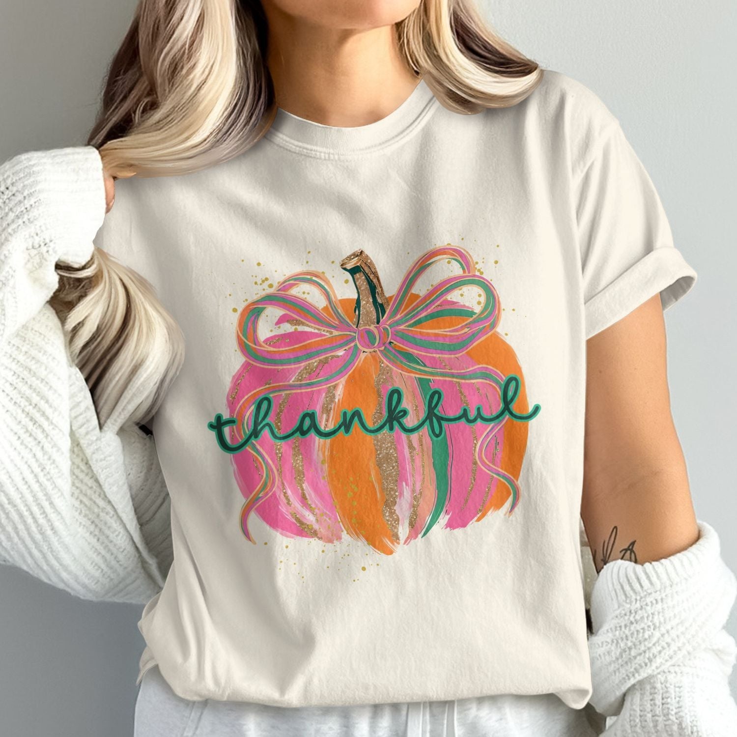 Thankful Pumpkin Graphic Women's T-shirt product type