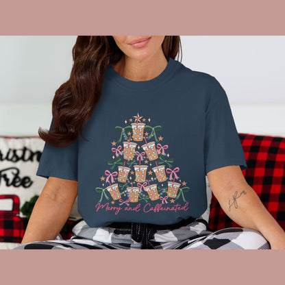 Merry and Caffeinated Christmas Tree Design product type