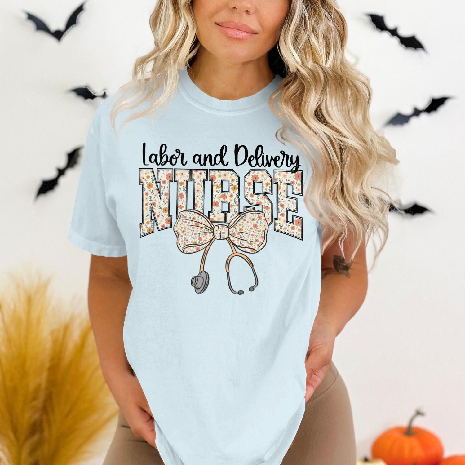 Labor and Delivery Nurse Graphic Shirt product type