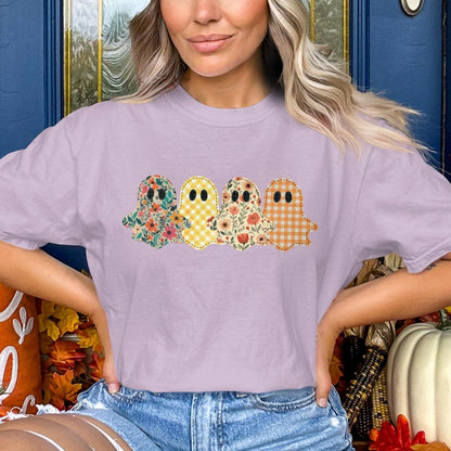 Halloween Themed Colorful Ghost Design Top product type
