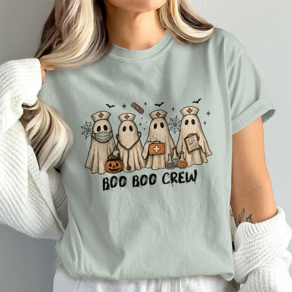 Boo Boo Crew Ghost Nurse Doctor Themed Shirt product