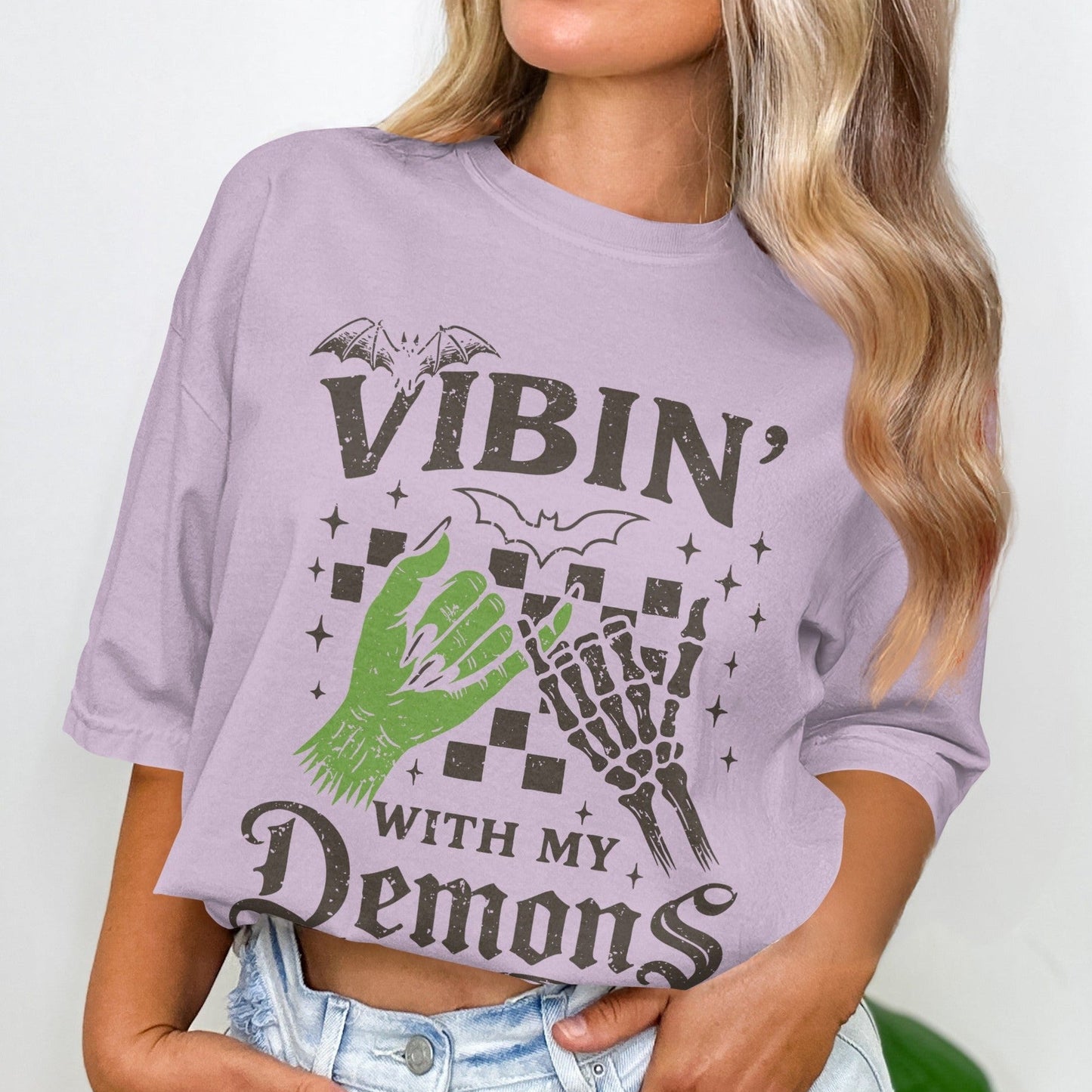 Vibin' With My Demons Short Sleeve T-Shirt product type