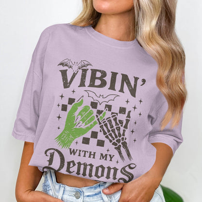 Vibin' With My Demons Short Sleeve T-Shirt product type