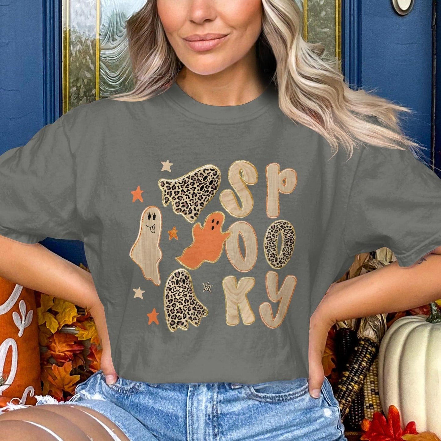 Spooky Halloween Ghost Graphic Tee Shirt product
