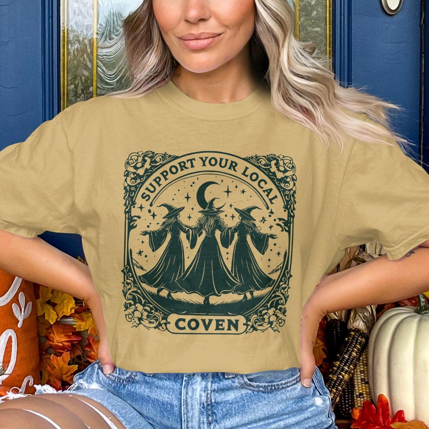 Support Your Local Coven Graphic Tee Shirt product