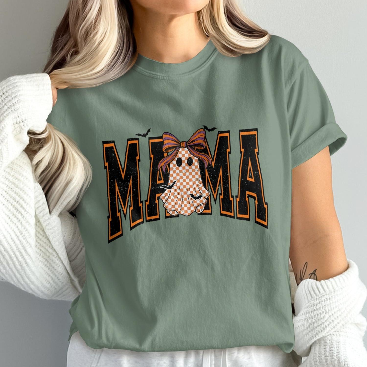 Trendy Mama Ghost Graphic Tee Halloween Theme product type