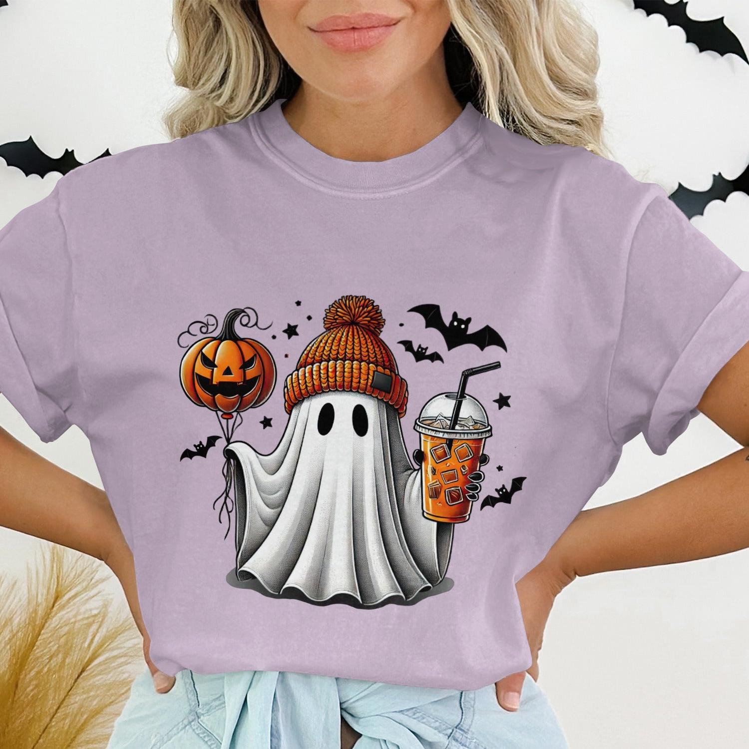 Halloween Ghost Balloon Bat Drink Cute Shirt product type
