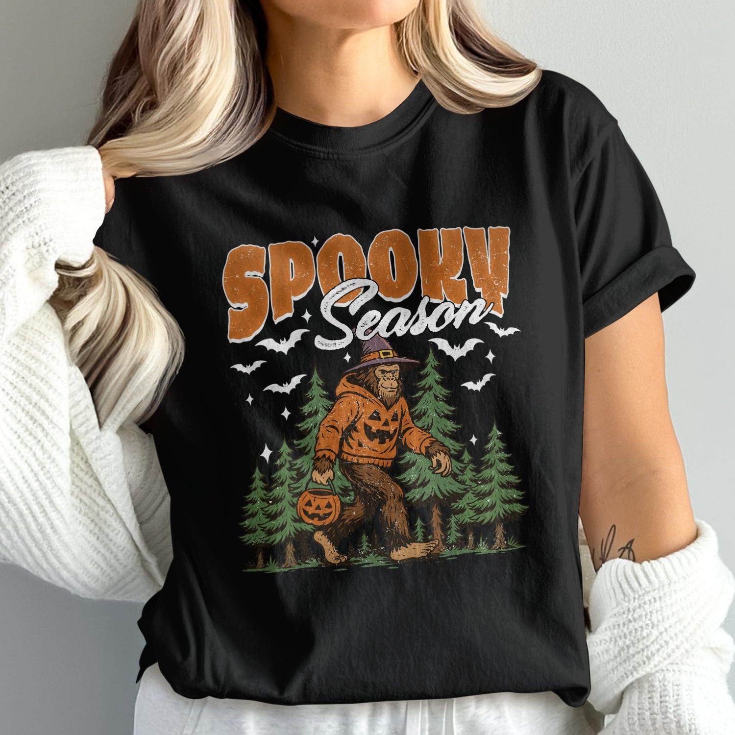 Spooky Season Bigfoot Halloween Graphic Tee product